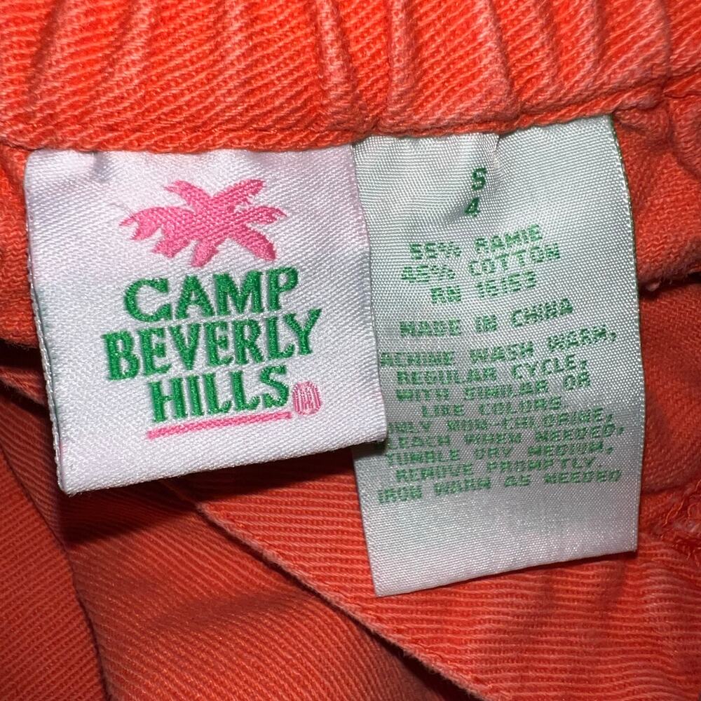 Vintage Y2K Camp Beverly Hills orange denim skirt girls size 4 - Picture 4 of 6
